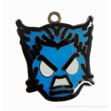 Cartoon Facebook Metal Hang Tags / Custom Hang Tags For Souvenir Gifts, Imitation Jewelry